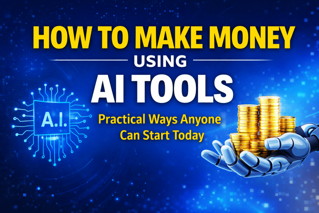 how to make money using AI