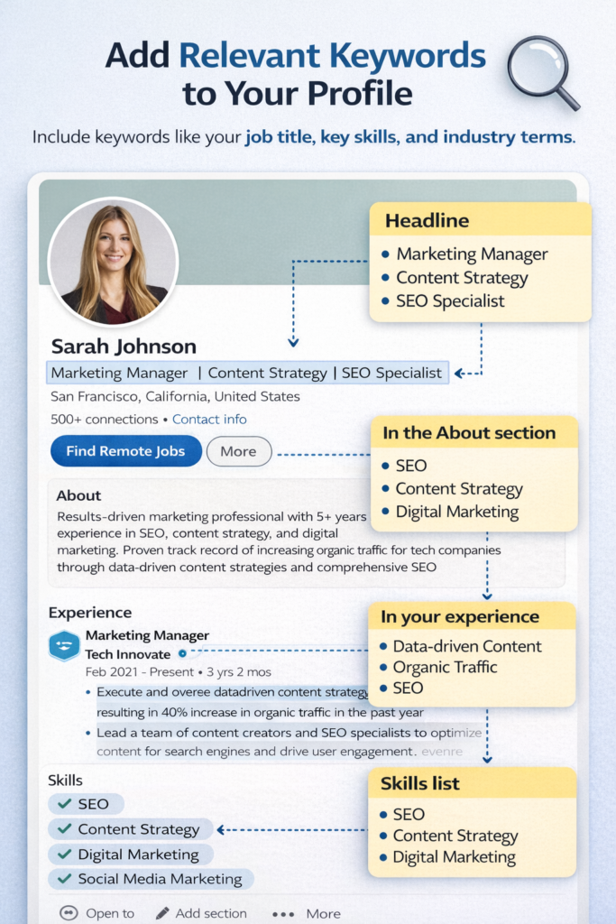 linkendin profile tips