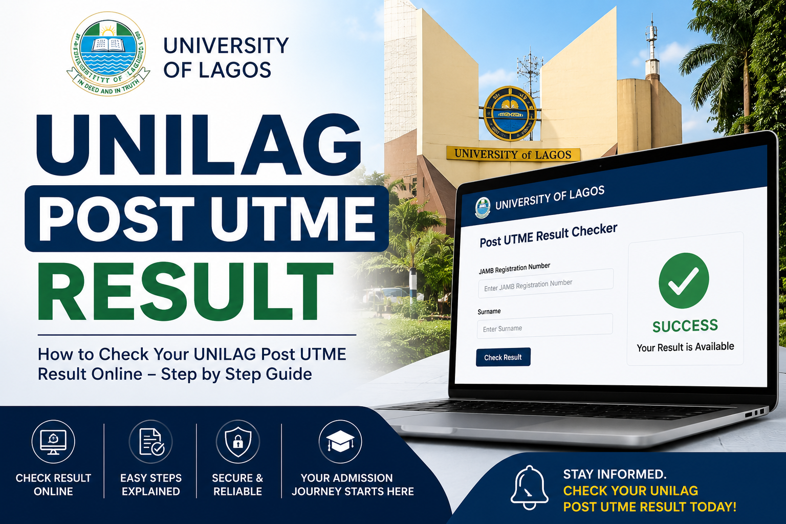 unilag post utme result