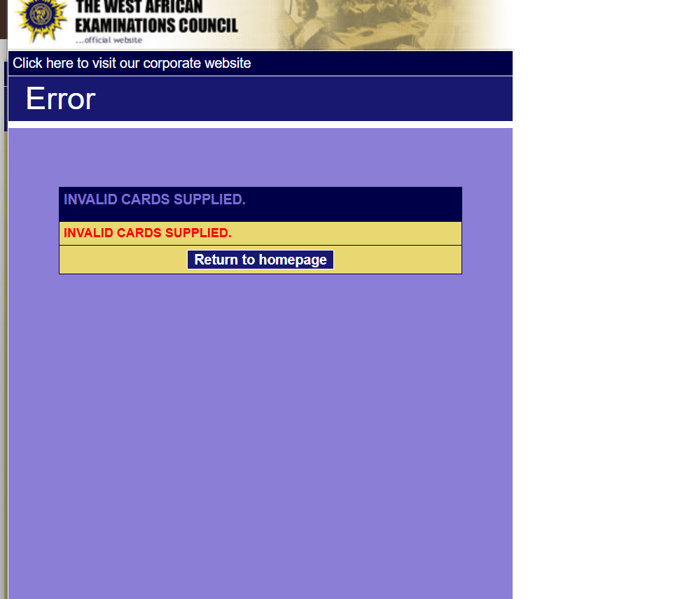waec result not showing 